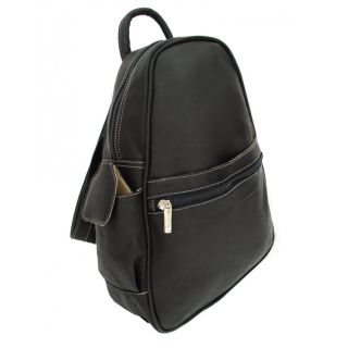 Black Moroccan Leather Backpack - Handcrafted by Moroccan Artisans