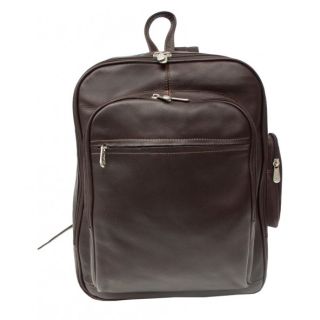 Moroccan Leather Backpack - Handmade Walnut Brown Design