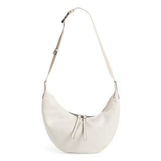 Premium Moroccan Leather Handbag - Vintage White Design