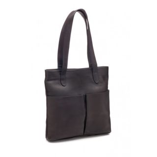 Exquisite Dark Brown Moroccan Leather Handbag from Fez Tanneries