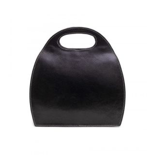 Handmade Moroccan Leather Handbag | Stylish Vintage Black Ecofriendly Purse