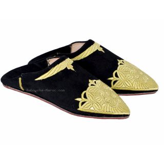 Chic Leather Moroccan Slippers - Premium Comfort & Style