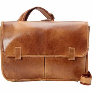Timeless Dark Tan Leather Messenger Bag for Men and Women