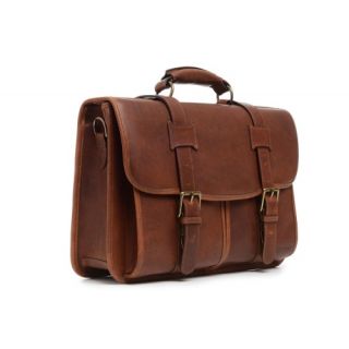 Sophisticated Handcrafted Walnut Brown Leather Messenger Bag