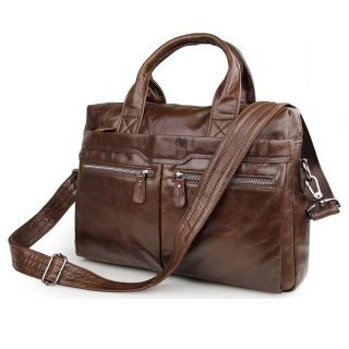 Premium Moroccan Brown Leather Messenger Bag