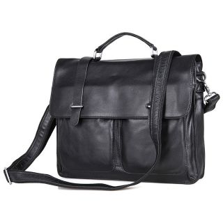 Premium Moroccan Leather Messenger Bag for Men and Women - Handcrafted with Multiple Pockets and Adjustable Strap