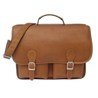 Moroccan Leather Handcrafted Messenger Bag with Multiple Compartments