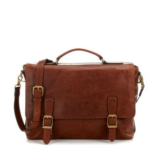 Classic Dark Tan Leather Messenger Bag | Handcrafted Moroccan Artistry | Durable Straps & Premium Style | Unisex Elegant Design