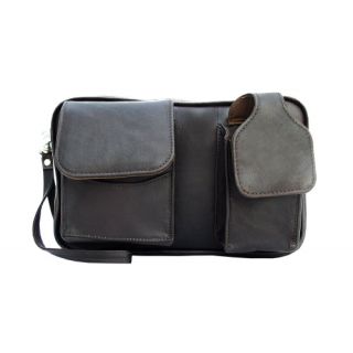 Gray Leather Moroccan Messenger Bag | Fez Tanneries