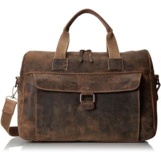 Artisan-crafted Distressed Brown Moroccan Leather Messenger Bag