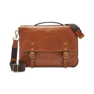 Hazelnut Moroccan Leather Messenger Bag