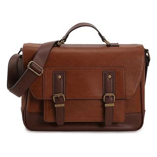 Premium Dark Tan Moroccan Leather Messenger Bag - Handmade Kate - $0