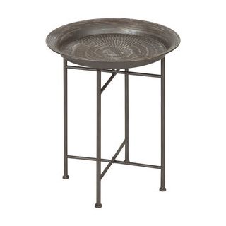 Handcrafted Moroccan Metal Table: Elegant & Functional Addition to Decor.