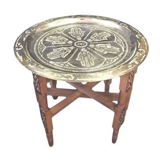 Moroccan Handcrafted Detachable Top Metal Table
