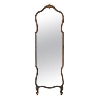 Standing Modern Moroccan Mirror | Elegant Handcrafted Iron | Metallic Black Finish | Customizable Dimensions