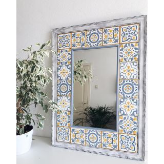 Moroccan Mosaic Mirror - Handmade Mosaic Tile Inlays