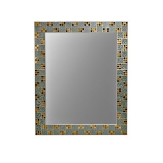 Moroccan Mosaic Tile Square Mirror with Round Central Mirror - Handmade Elegance