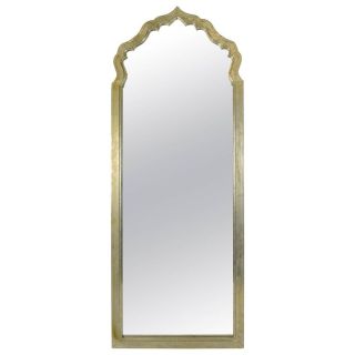 Moroccan Style Handcrafted Iron Mirror in Gold Finish