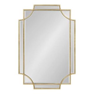 Moroccan Hammered Iron Mirror in Antique Gold Finish
