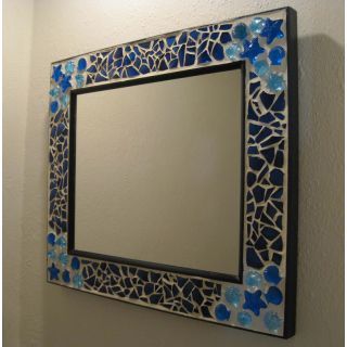 Square Moroccan Mosaic Mirror - Handmade Tile Inlays