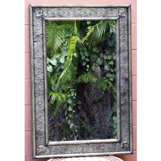 Moroccan Mixed Metal Mirror with Brass Engravings