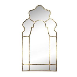 Moroccan Hammered Iron Gold Finish Mirror | Vertical or Horizontal Hanging | Custom Dimensions
