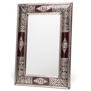 Moroccan Hand-Engraved Brass Mirror - Exquisite Artisan Crafted Statement Piece