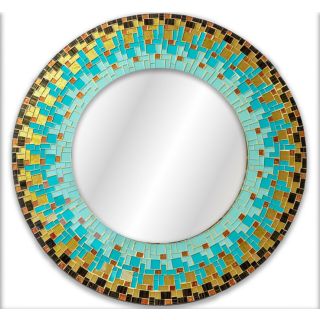 Unique Moroccan Mosaic Round Mirror - Handcrafted Artistry