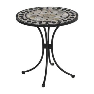 Moroccan Mosaic Table | Handcrafted Ivory & Tan Tiles