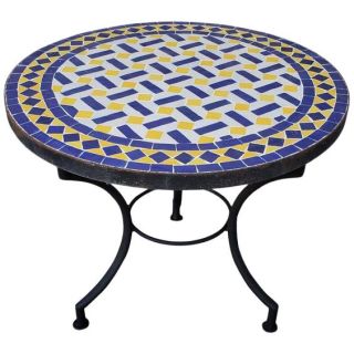 Exotic Moroccan Mosaic Table | Handcrafted Iron Base