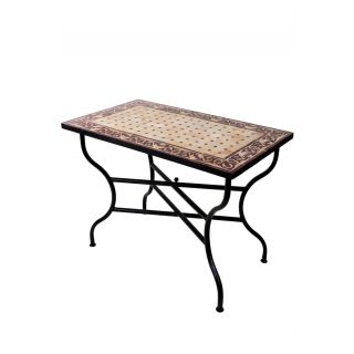 Mosaic Moroccan Tile Table - Handcrafted Zellige Design