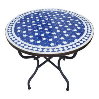 Moroccan Mosaic Table | Handcrafted Indoor/Outdoor Design