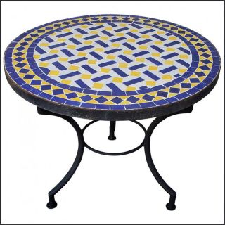 Mosaic Table 082 - Handcrafted Moroccan Mosaic Table for Indoor/Outdoor Use