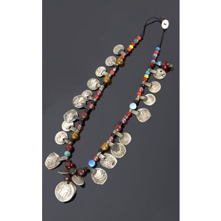 Moroccan Tuareg Berber Geometric Necklace - Handcrafted Ethnic Charm