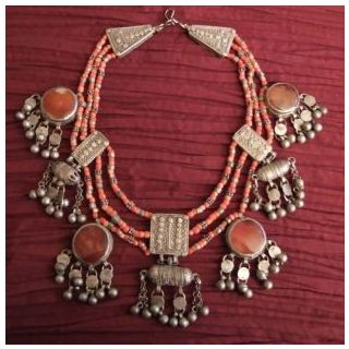 Moroccan Tuareg Berber Handcrafted Necklace - Geometric Design