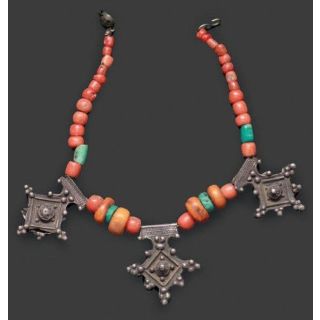 Stunning Moroccan Tuareg Berber Geometric Necklace