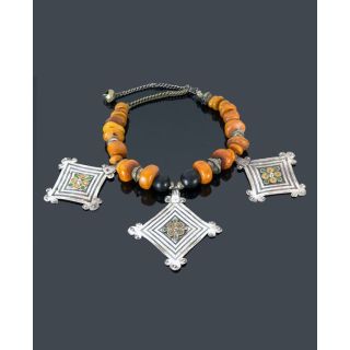 Moroccan Handmade Tuareg Style Geometric Necklace