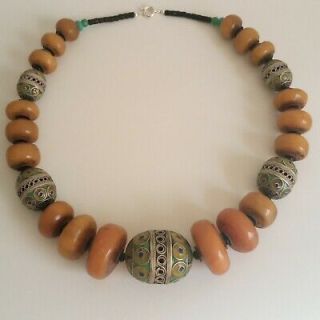 Moroccan Tuareg Berber Handcrafted Necklace with Geometric Patterns