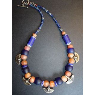 "Handcrafted Moroccan Tuareg Berber Necklace - Geometric Design"
