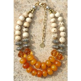 Moroccan Tuareg Berber Geometric Necklace - Handcrafted Ethnic Elegance