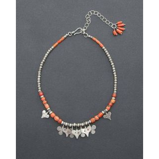 "Handcrafted Moroccan Tuareg Berber Necklace with Geometric Motifs"