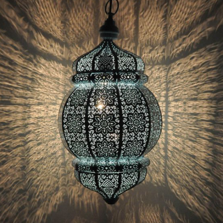 Exquisite Handmade Moroccan Pendant Lamps - Vintage Charm for Indoor and Outdoor Decor