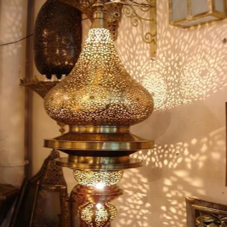 Copper Moroccan Pendant Lamp for Indoor & Outdoor Settings