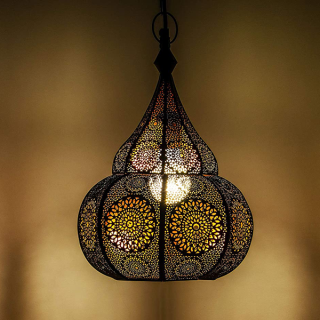 Moroccan Handmade Colorful Metal Pendant Lamps