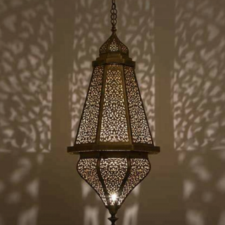 Metal Moroccan Pendant Lamp - Handmade Vintage Lighting