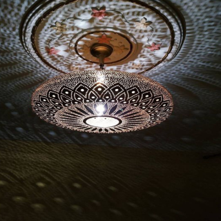 Moroccan Brass Pendant Lamps | Handcrafted Floral Design