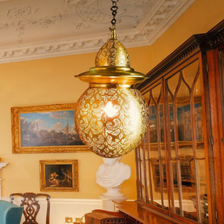 Gold Moroccan Handcrafted Pendant Lamp - Vintage Charm & Durability