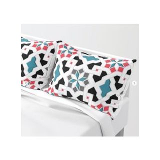 Moroccan Mosaic Pattern Handmade Pillow - Vibrant Colors