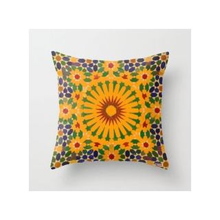 Zellige Print Moroccan Handmade Pillow - Vibrant Custom Design