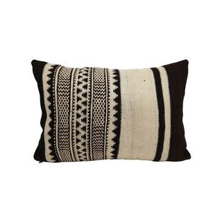 Handwoven Black & White Moroccan Pillows - Exquisite Berber Artistry